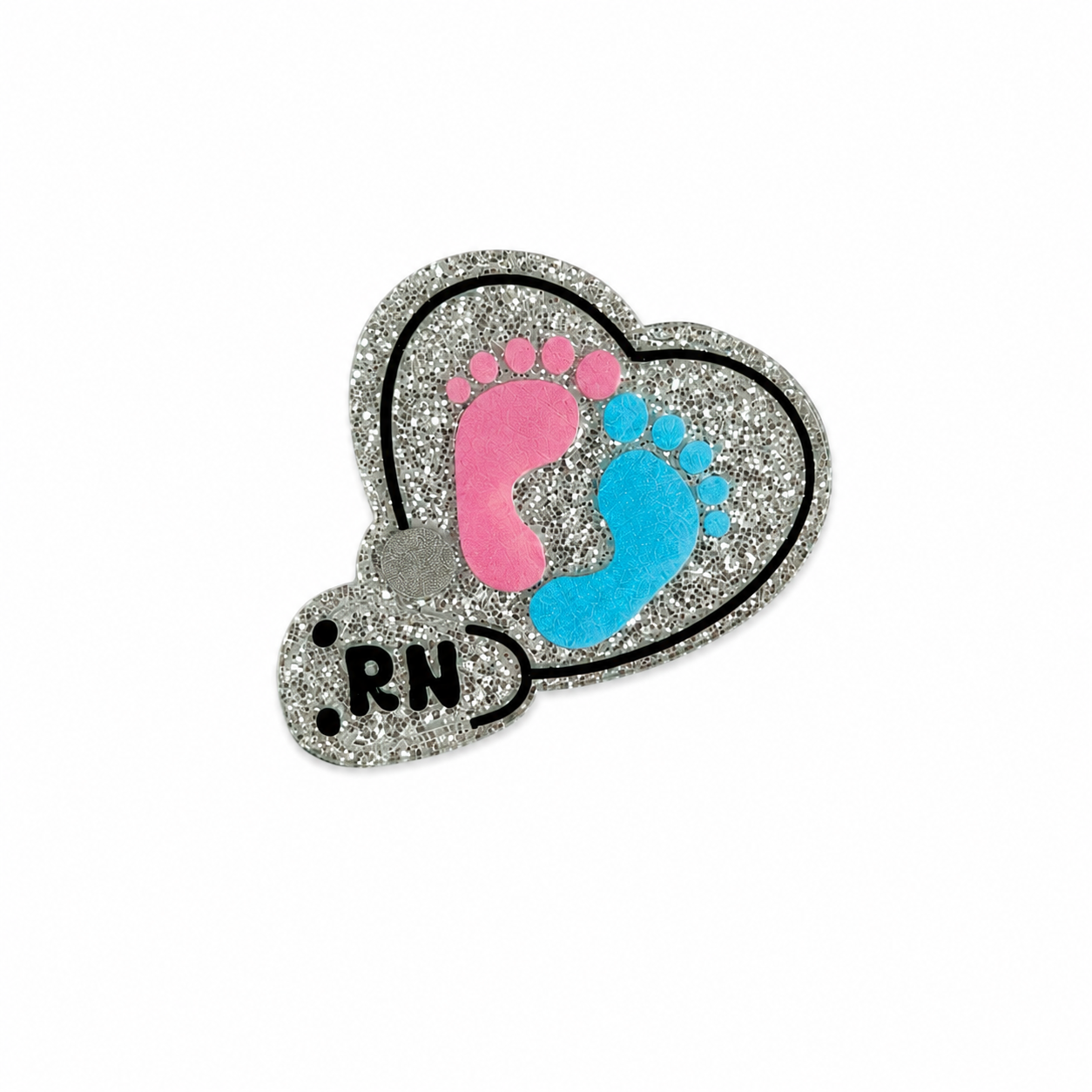 Baby Feet RN | Plastic Add-On - BadgeSmith