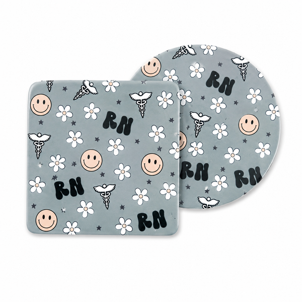 RN Medical Floral | Hard Board Add-On - BadgeSmith