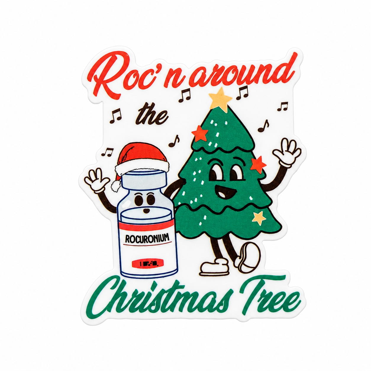 Roc'n Around Christmas Tree | Plastic Add-On - BadgeSmith