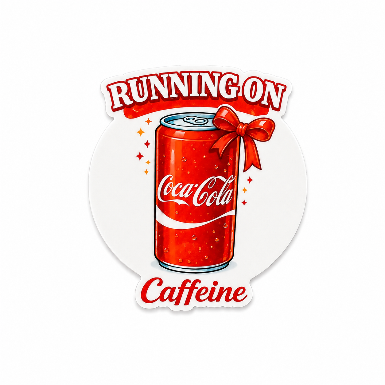 Running On Caffeine | Plastic Add-On - BadgeSmith