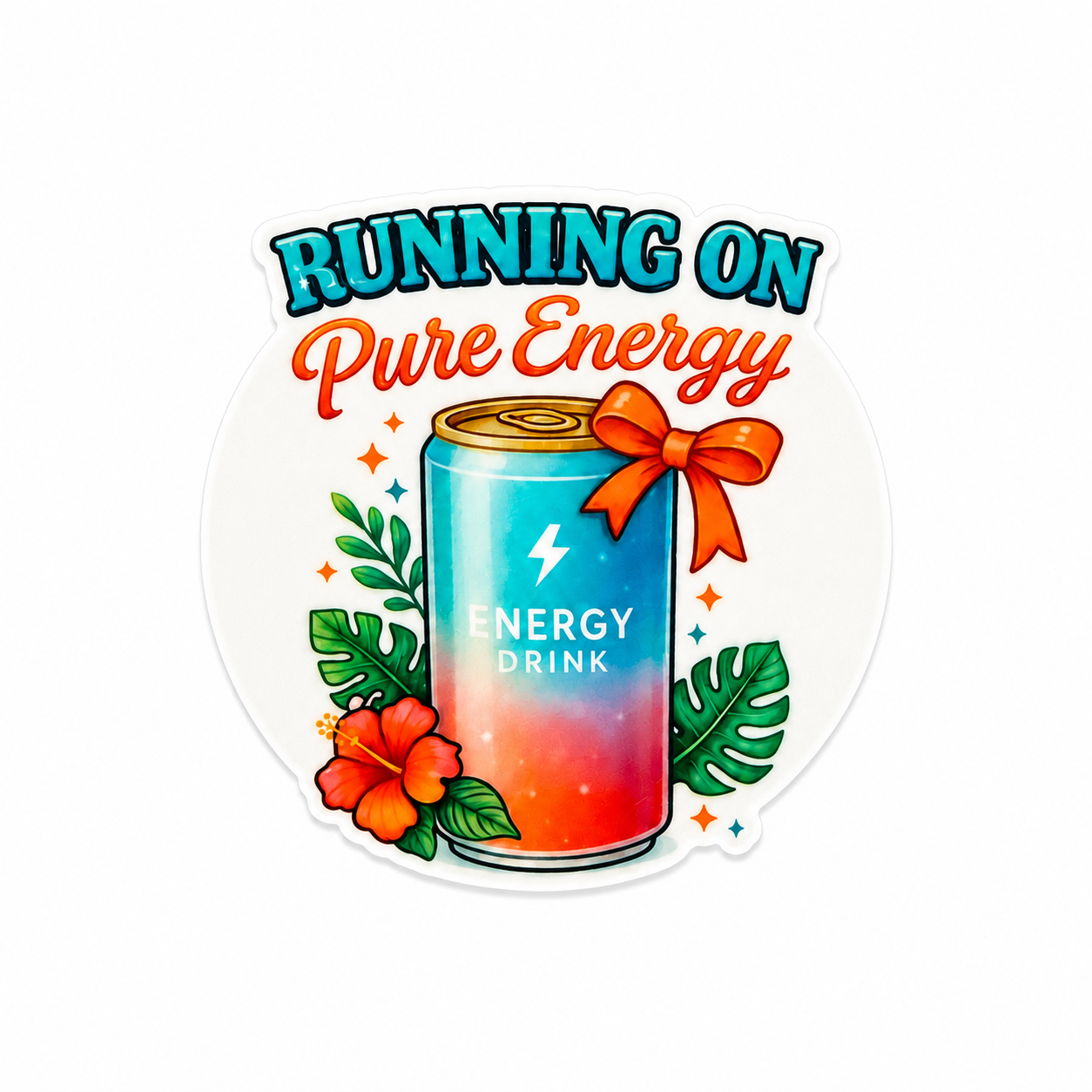 Running on Pure Energy | Plastic Add-On - BadgeSmith