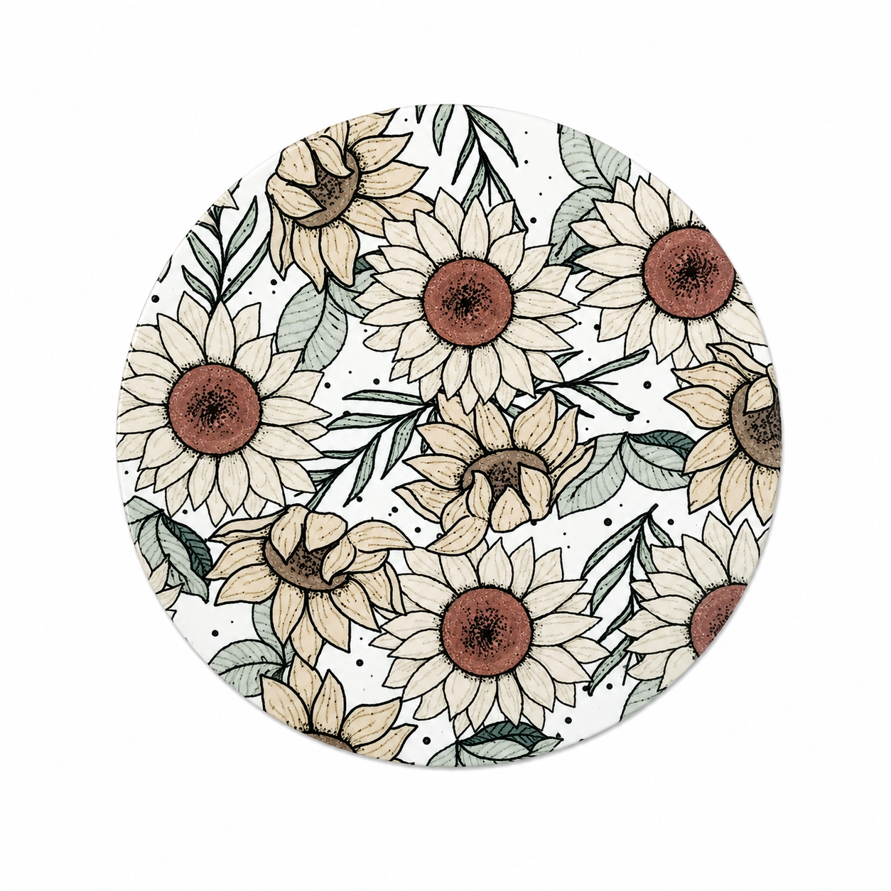 Rustic Sunflower | Hard Board Add-On - BadgeSmith