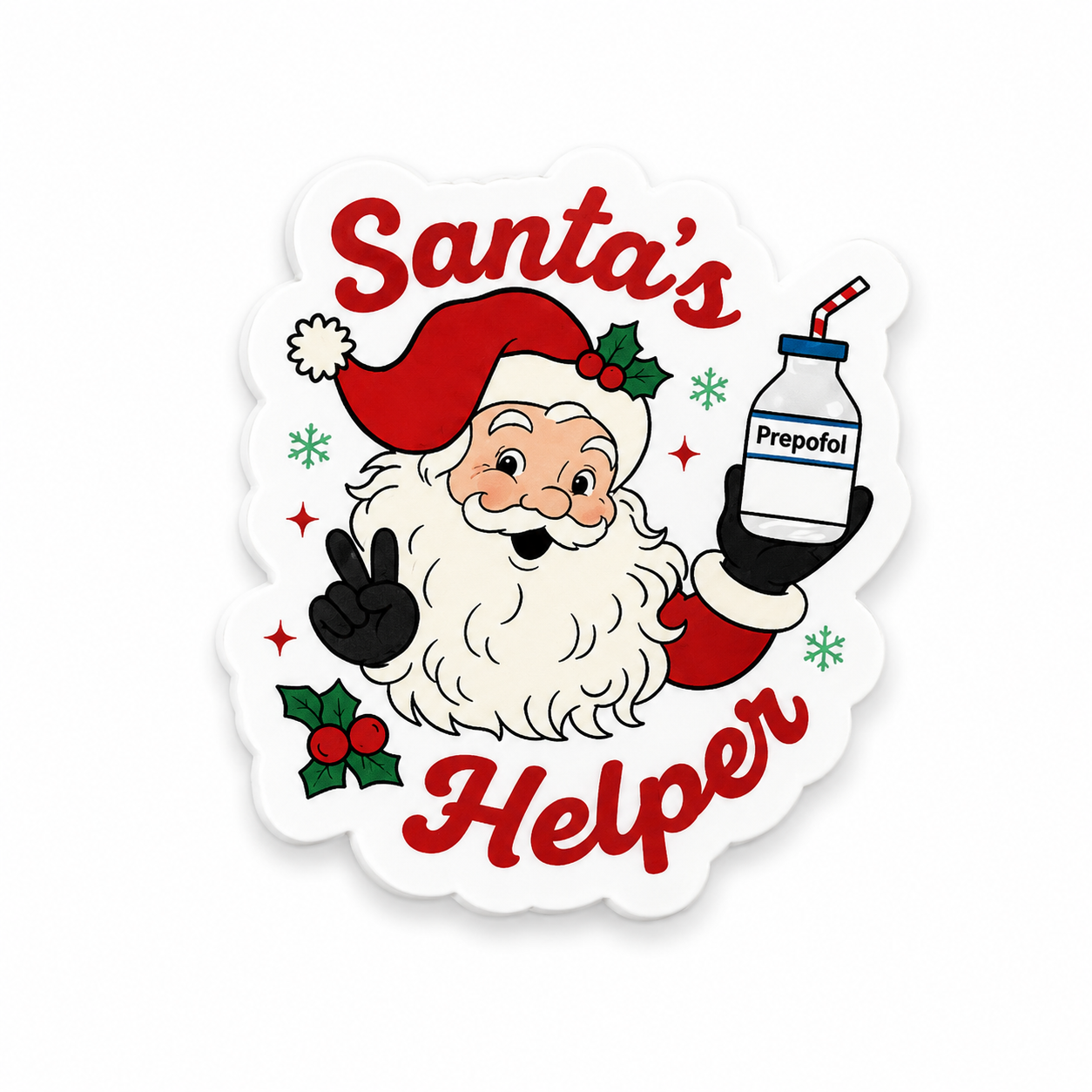 Santa’s Helper | Plastic Add-On - BadgeSmith