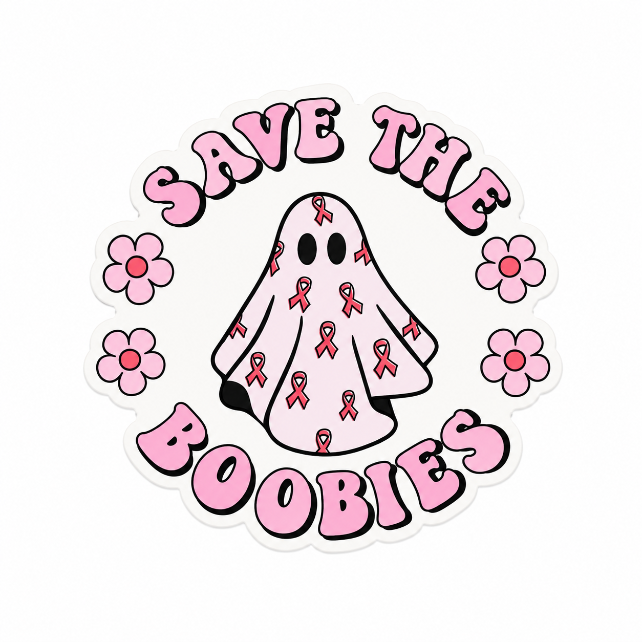 Save the Boobies | Plastic Add-On - BadgeSmith