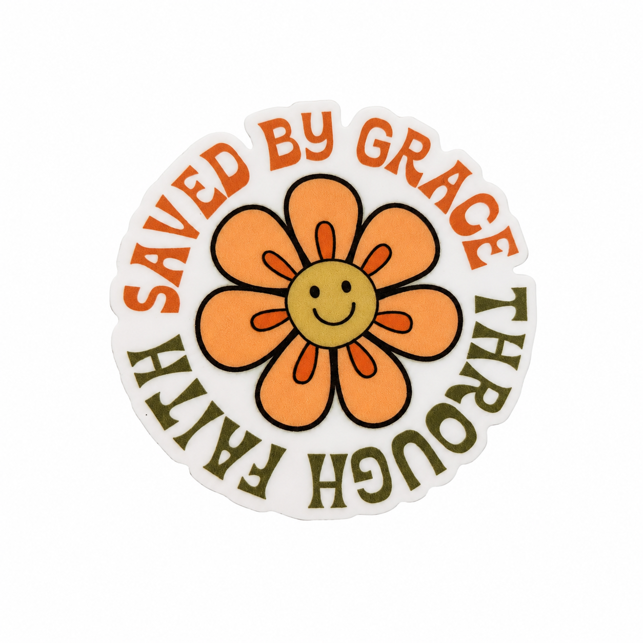 Saved By Grace Through Faith | Plastic Add-On - BadgeSmith