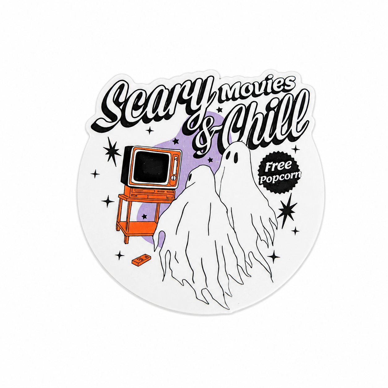 Scary Movies & Chill | Plastic Add-On - BadgeSmith
