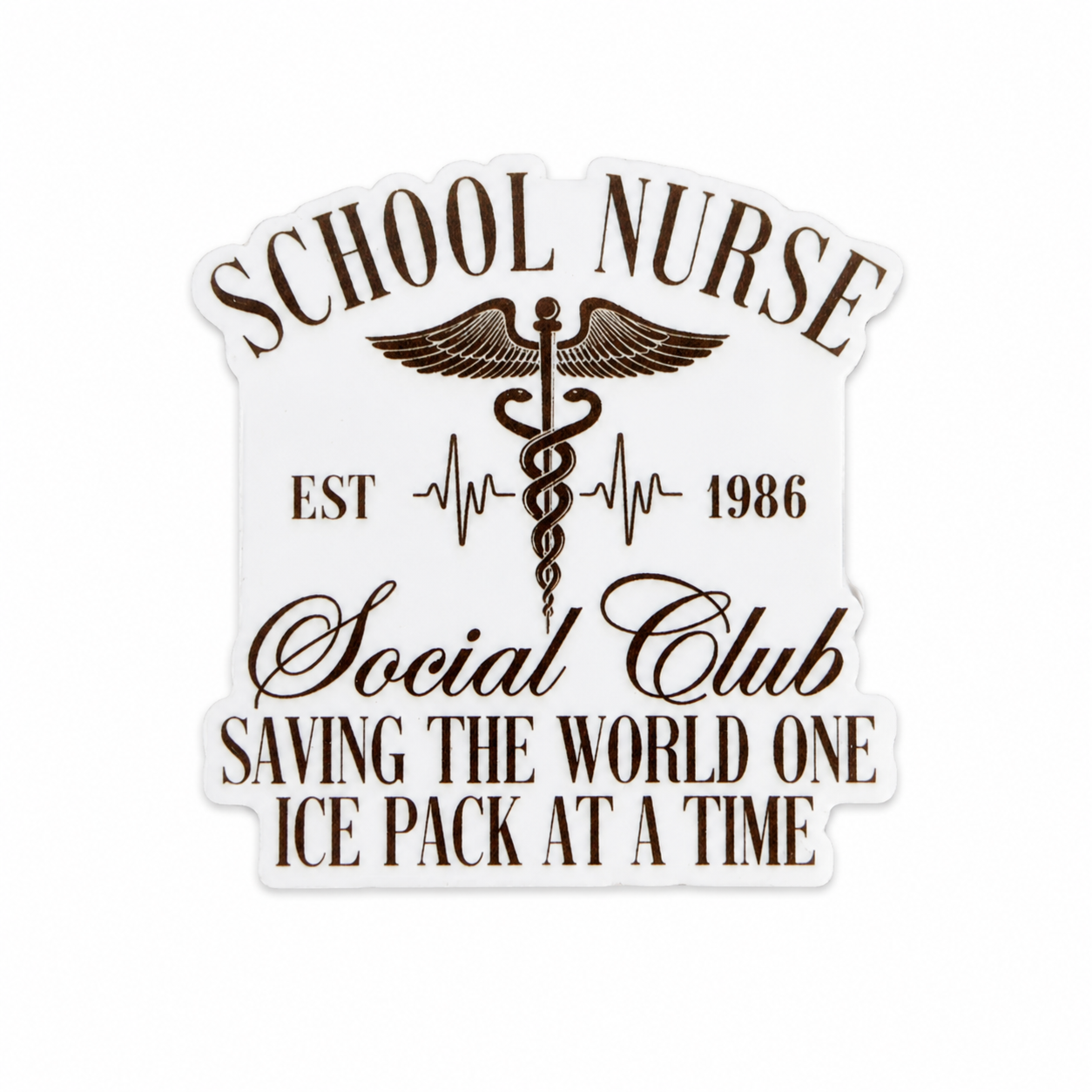 School Nurse, Social Club | Plastic Add-On - BadgeSmith
