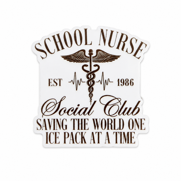 School Nurse, Social Club | Plastic Add-On - BadgeSmith