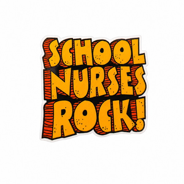 School Nurses Rock! | Plastic Add-On - BadgeSmith