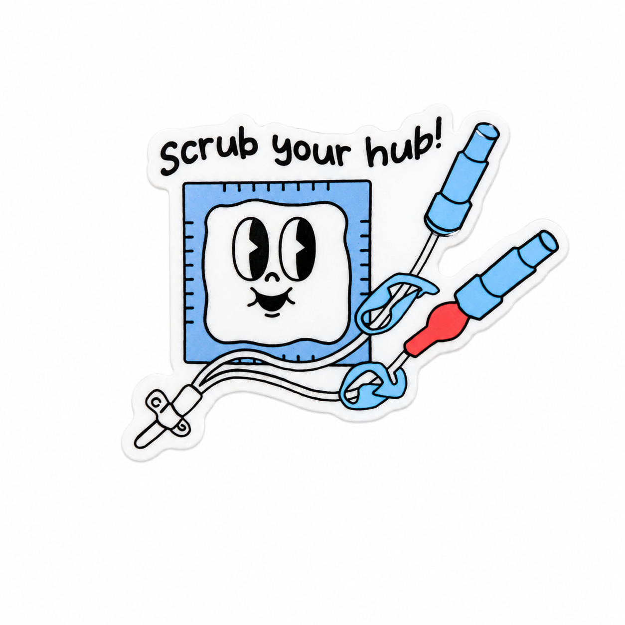 Scrub Your Hub | Plastic Add-On - BadgeSmith