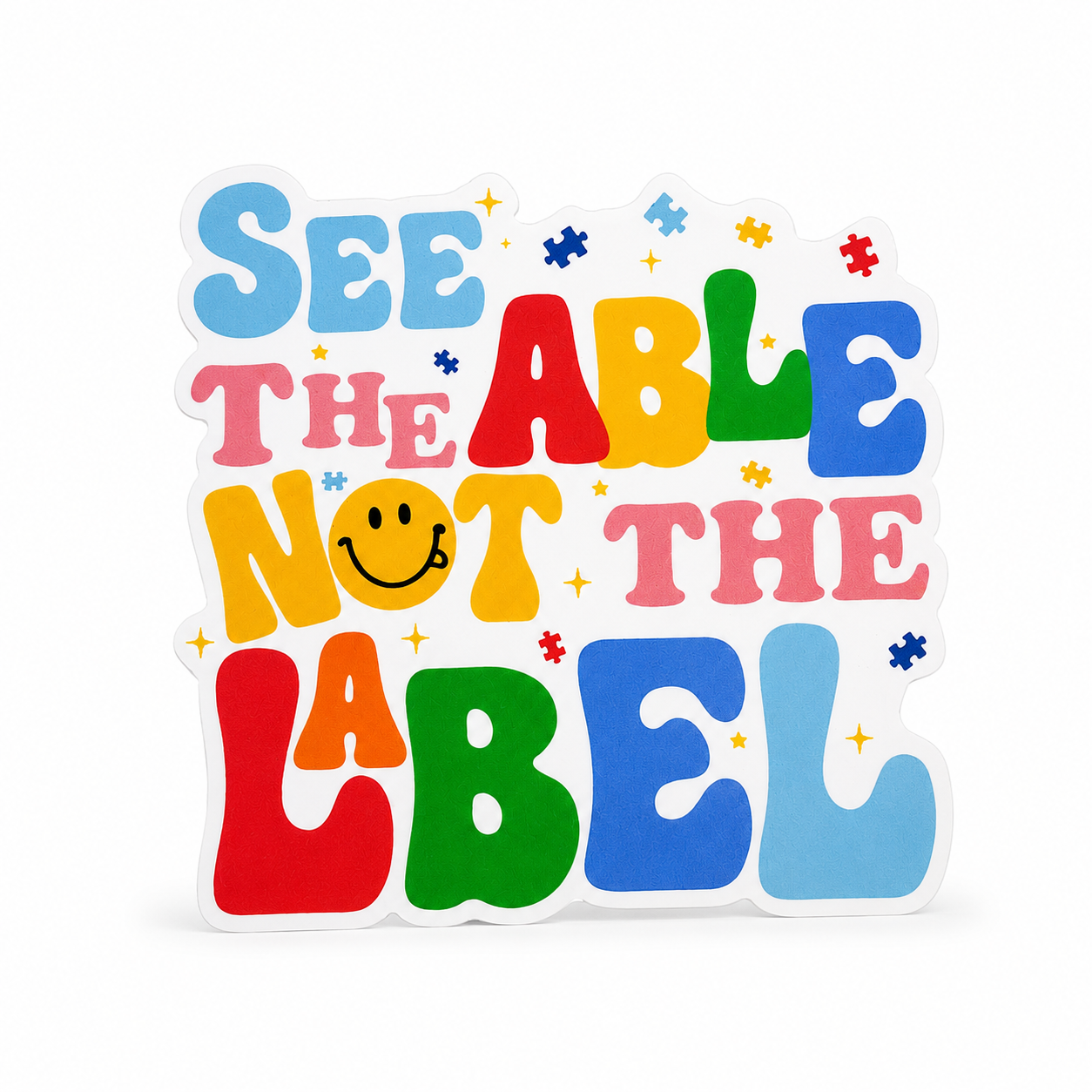 See the Able, Not the Label | Plastic Add-On - BadgeSmith