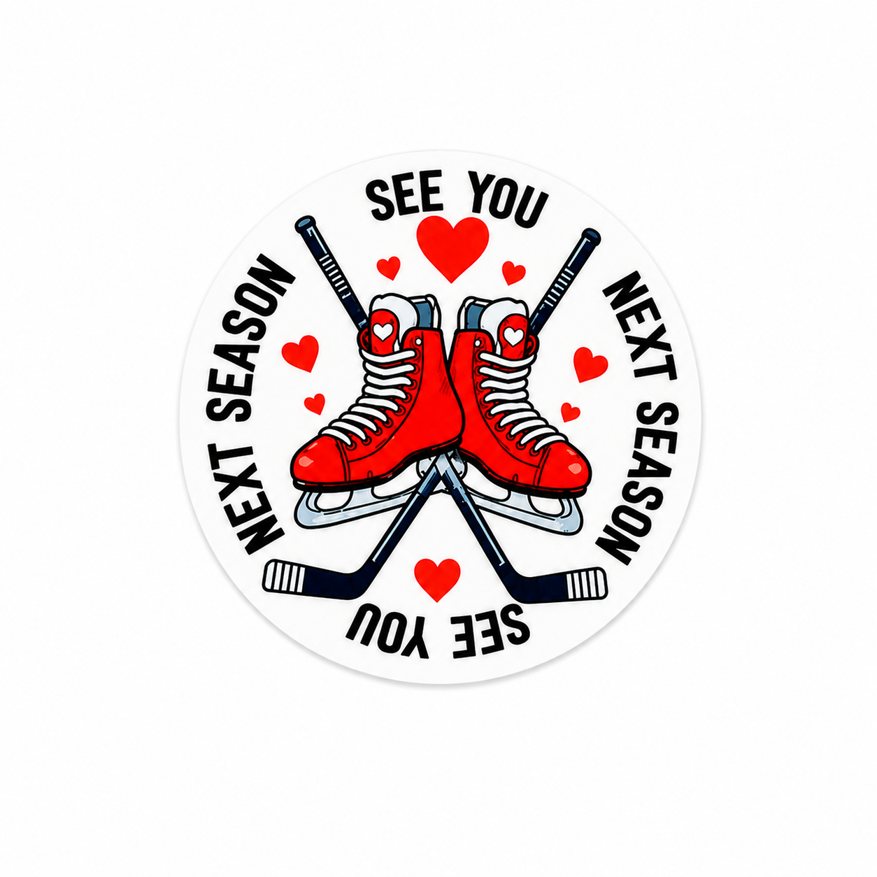 Heated Rivalry See You Next Season Hockey | Plastic Add-On - BadgeSmith