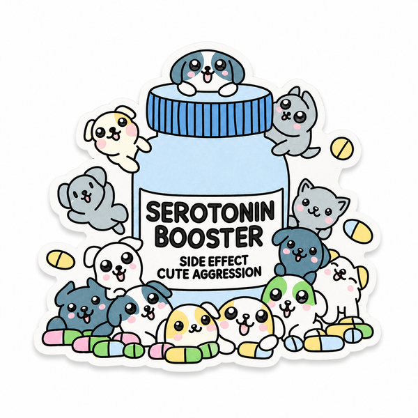 Serotonin Booster Puppies | Plastic Add-On - BadgeSmith