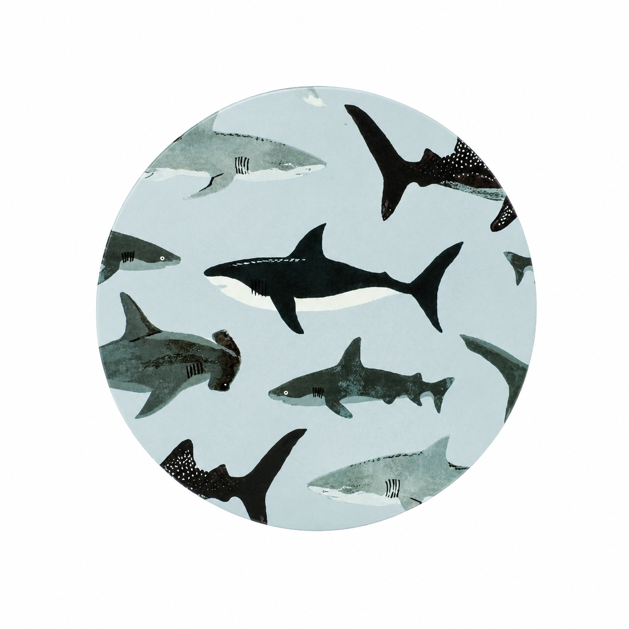 Shark Pattern | Hard Board Add-On - BadgeSmith