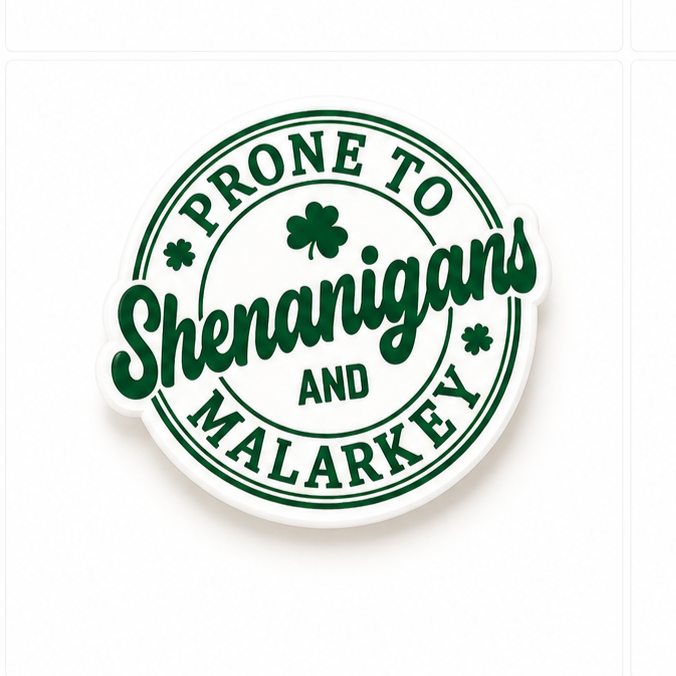 Shenanigans - St. Patrick's Day | Plastic Add-On - BadgeSmith