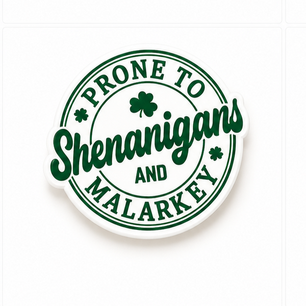 Shenanigans - St. Patrick's Day | Plastic Add-On - BadgeSmith