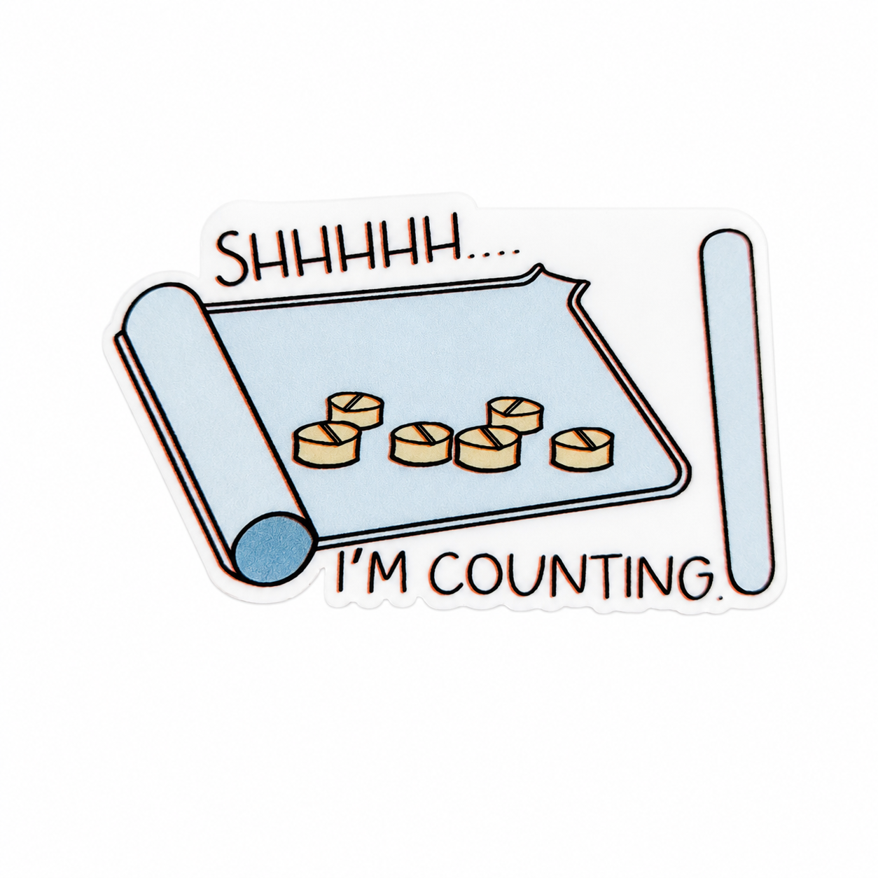 Shhh... I'm Counting | Plastic Add-On - BadgeSmith