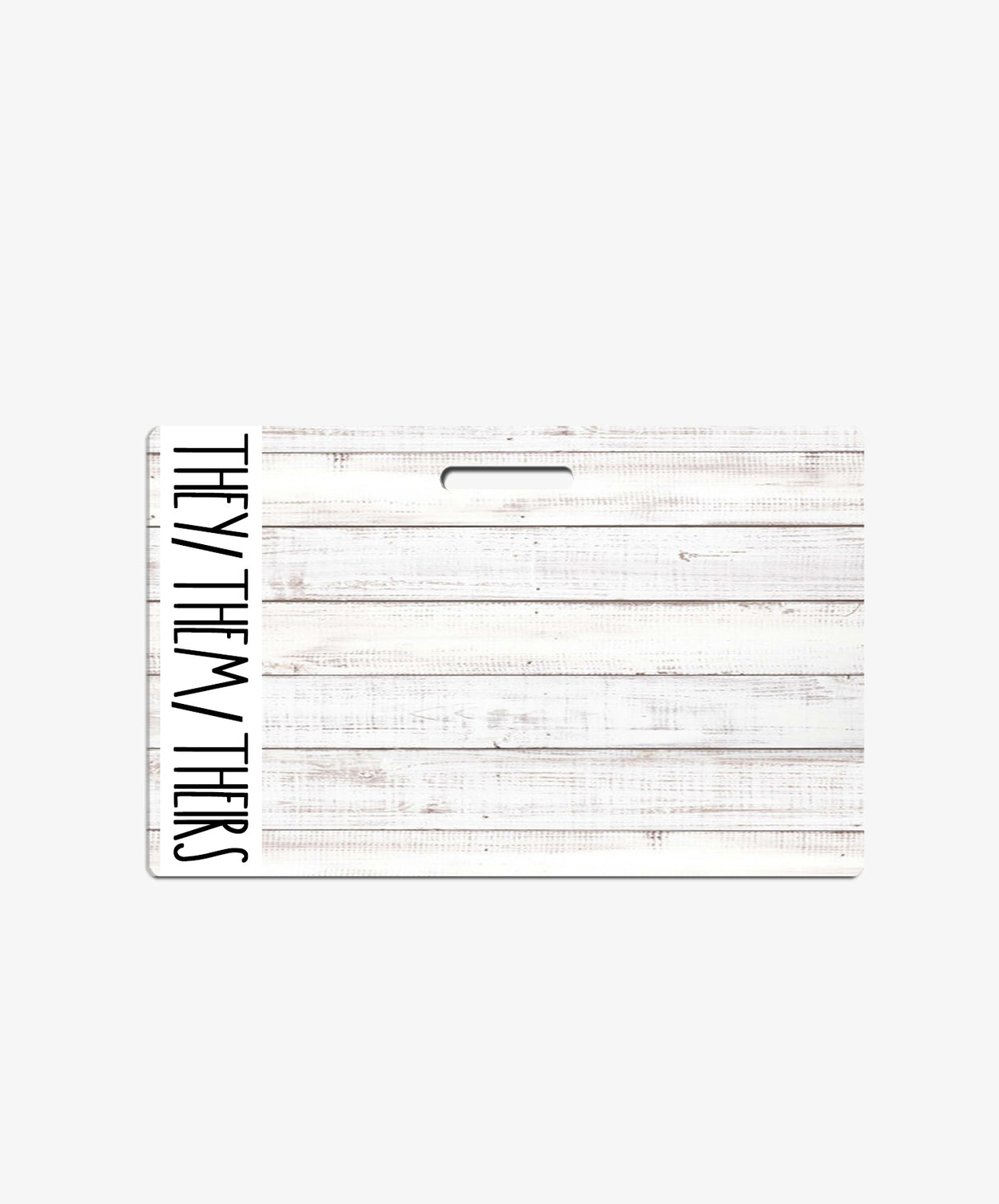 Shiplap Pronouns Badge Buddy - BadgeSmith