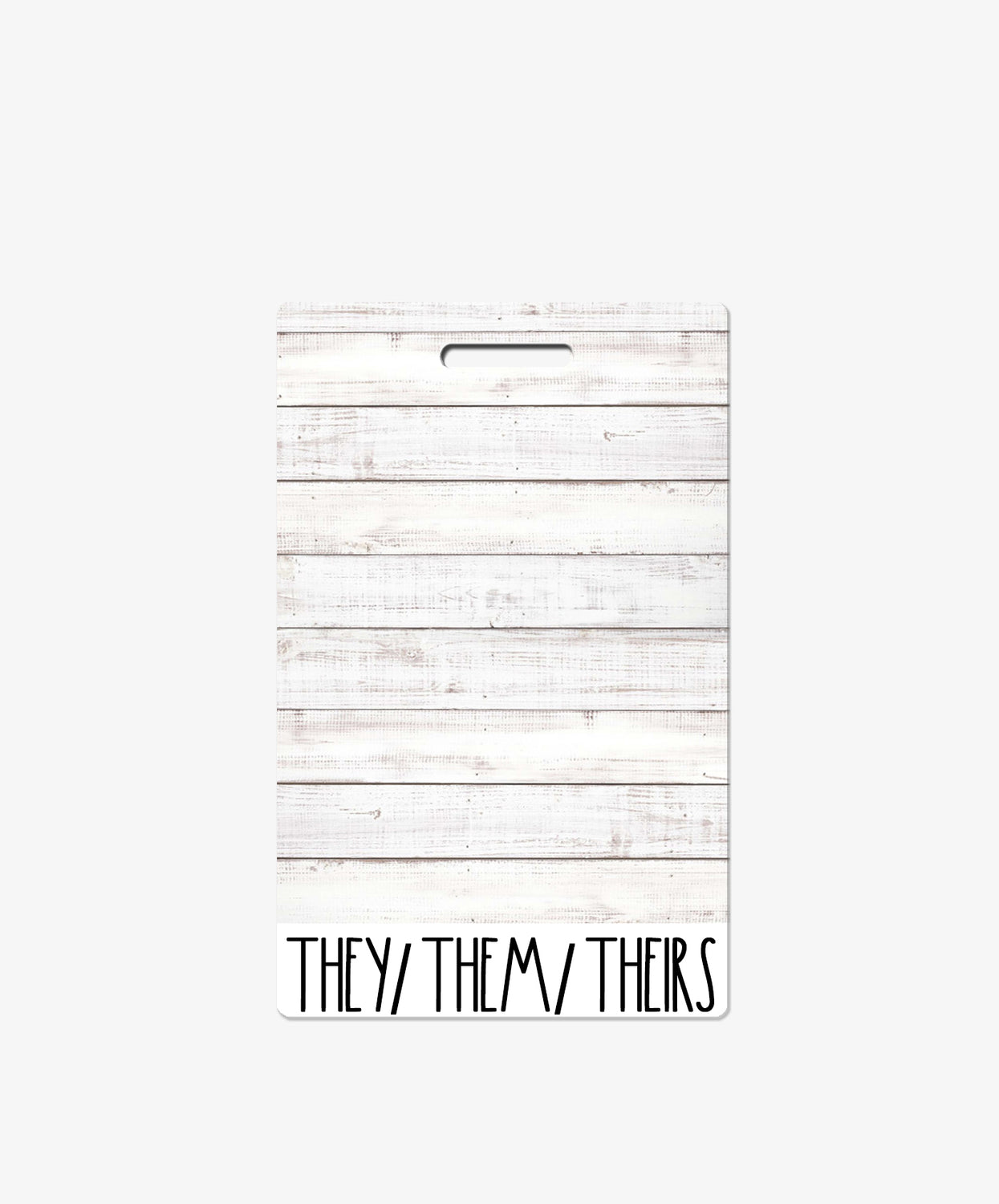 Shiplap Pronouns Badge Buddy - BadgeSmith