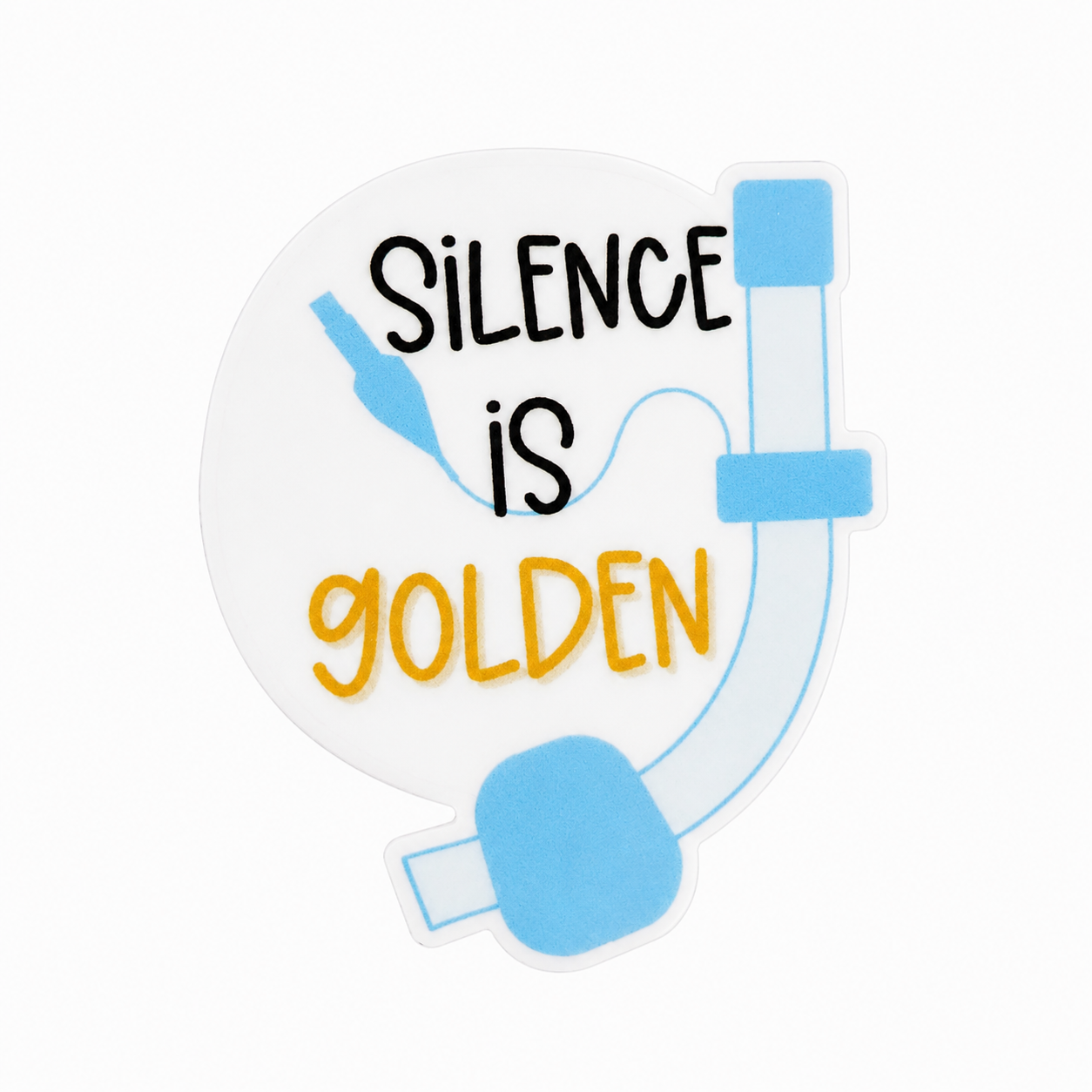 Silence is Golden | Plastic Add-On - BadgeSmith