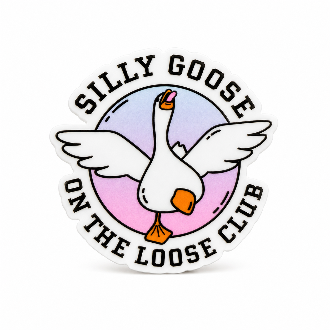 Silly Goose On the Club | Plastic Add-On - BadgeSmith