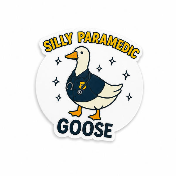 Silly Paramedic Goose | Plastic Add-On - BadgeSmith