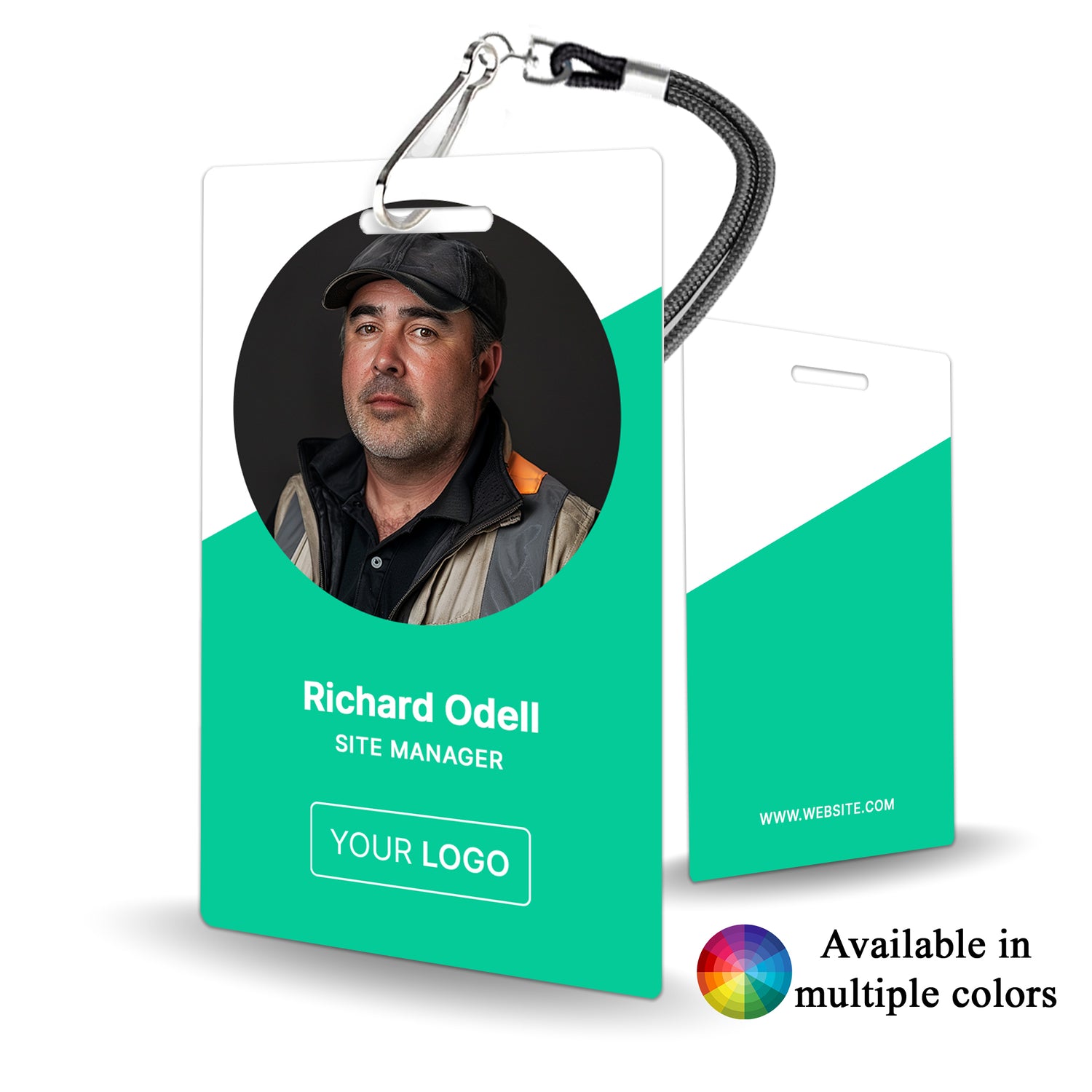 Simple Management Staff Badge for Construction and Trade Workers Custom - BadgeSmith