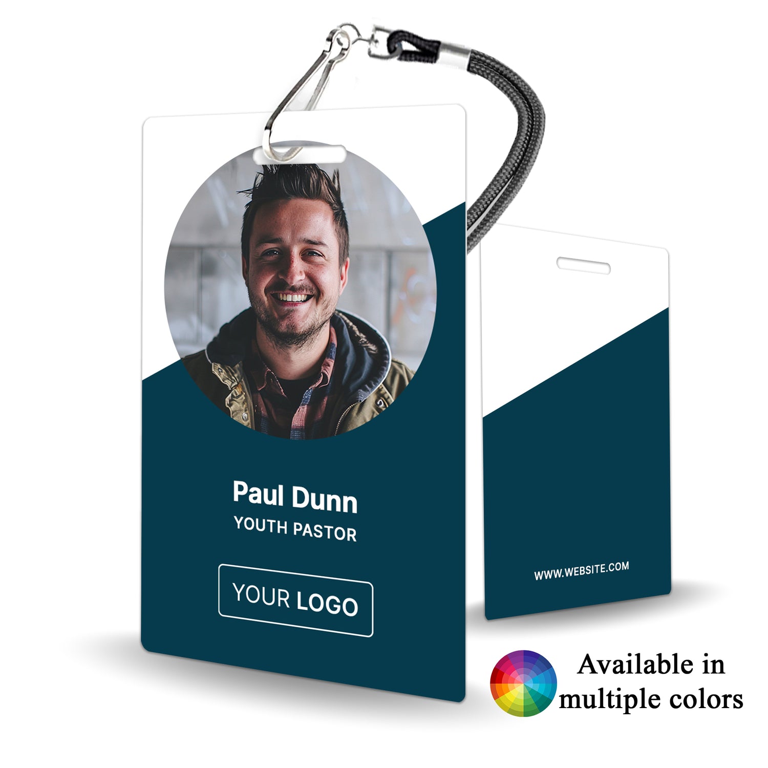 Simple Member Staff Badge for Church Custom - BadgeSmith