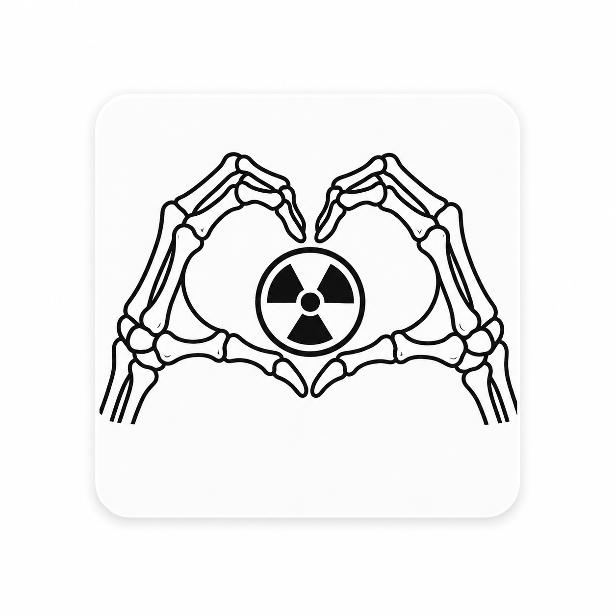 Skeleton Hands Radiology | Plastic Add-On - BadgeSmith