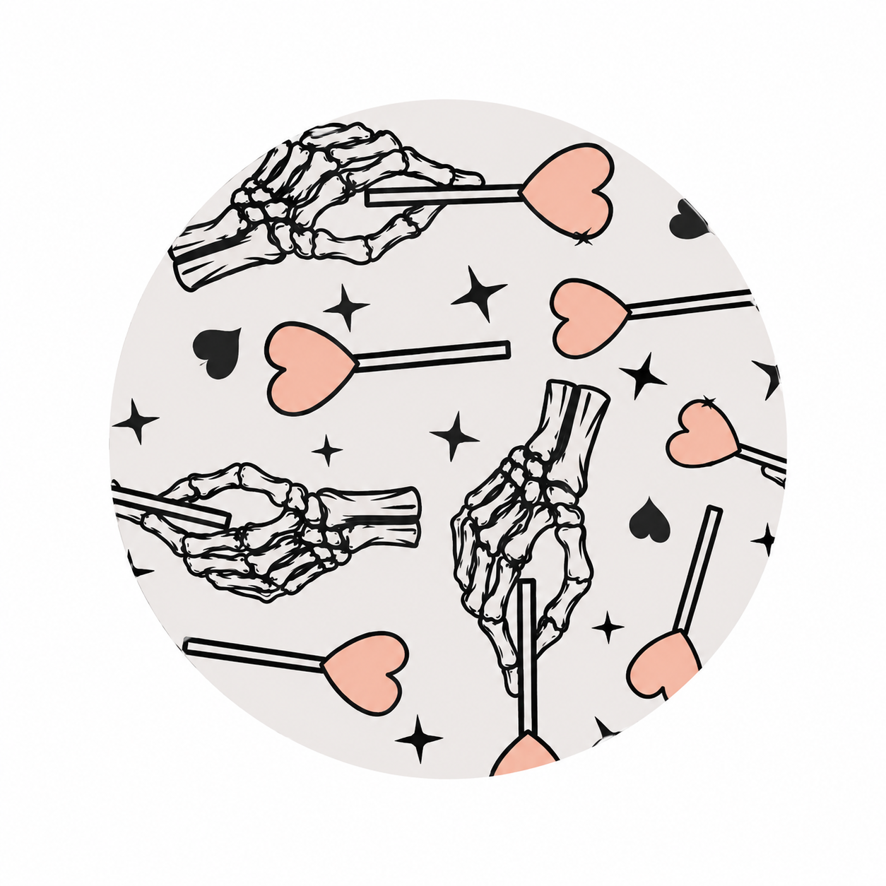 Skeleton Lollipops | Hard Board Add-On - BadgeSmith