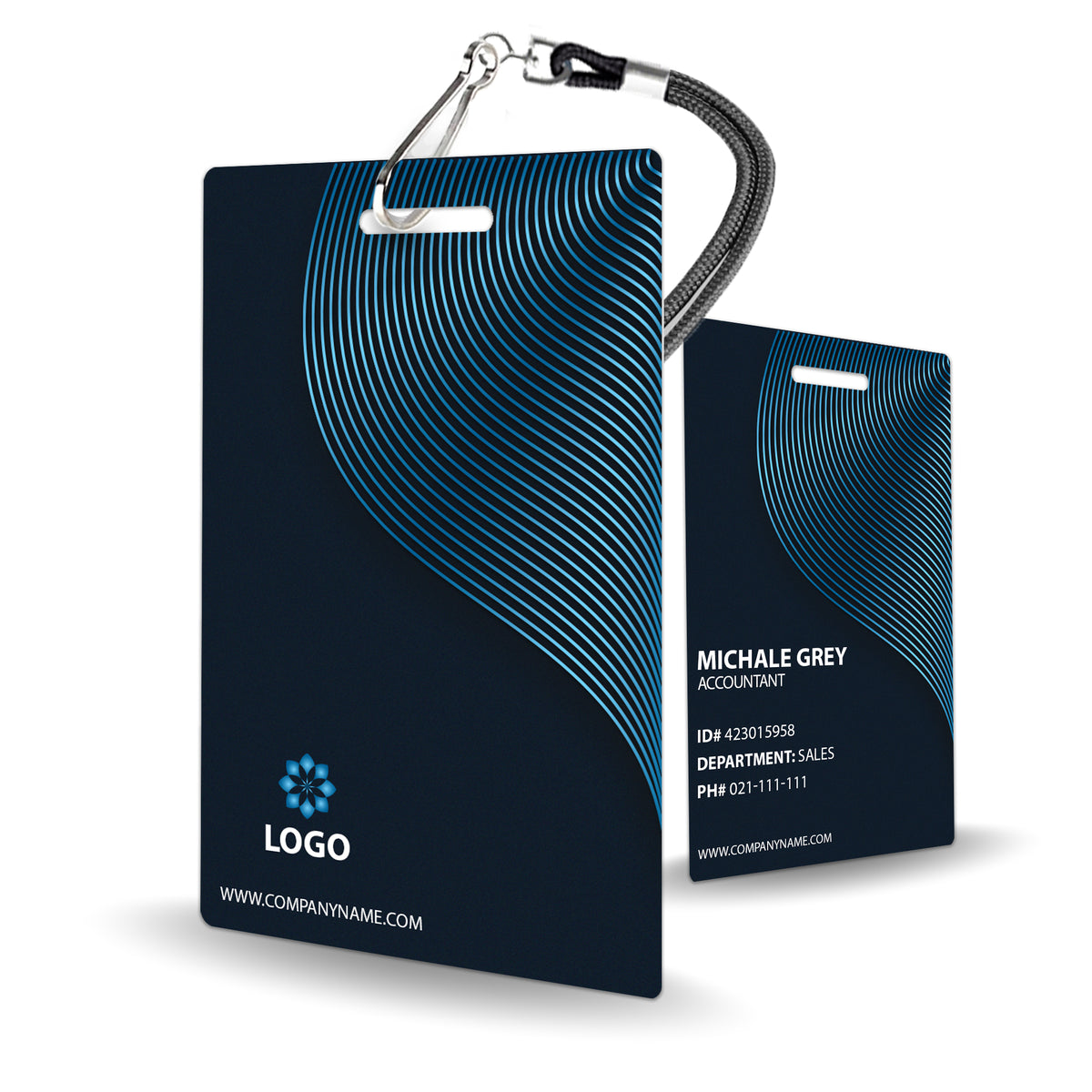 Rustic Id Design Sleek Corporate ID Badge - Professional Design – BadgeSmith