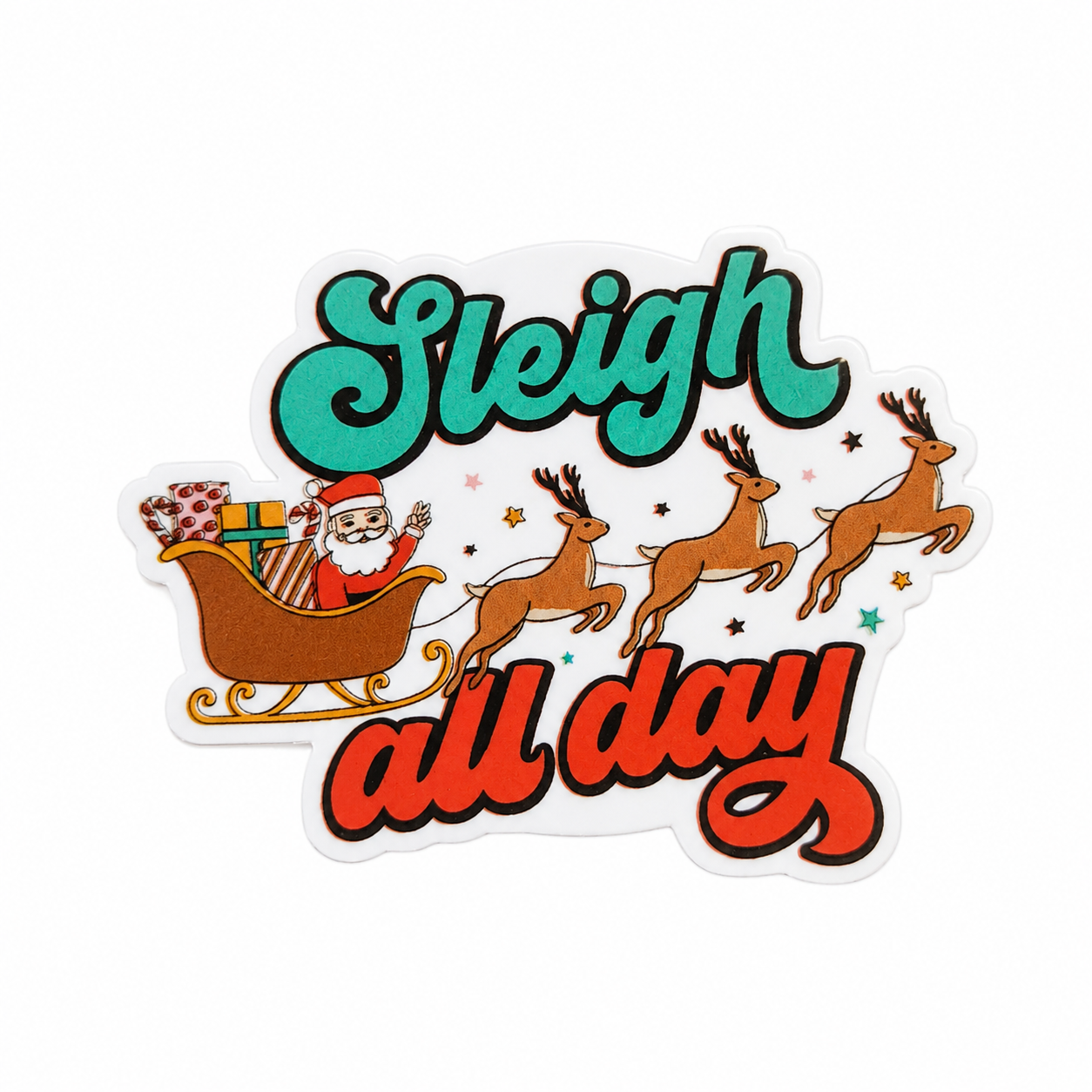 Sleigh All Day | Plastic Add-On - BadgeSmith
