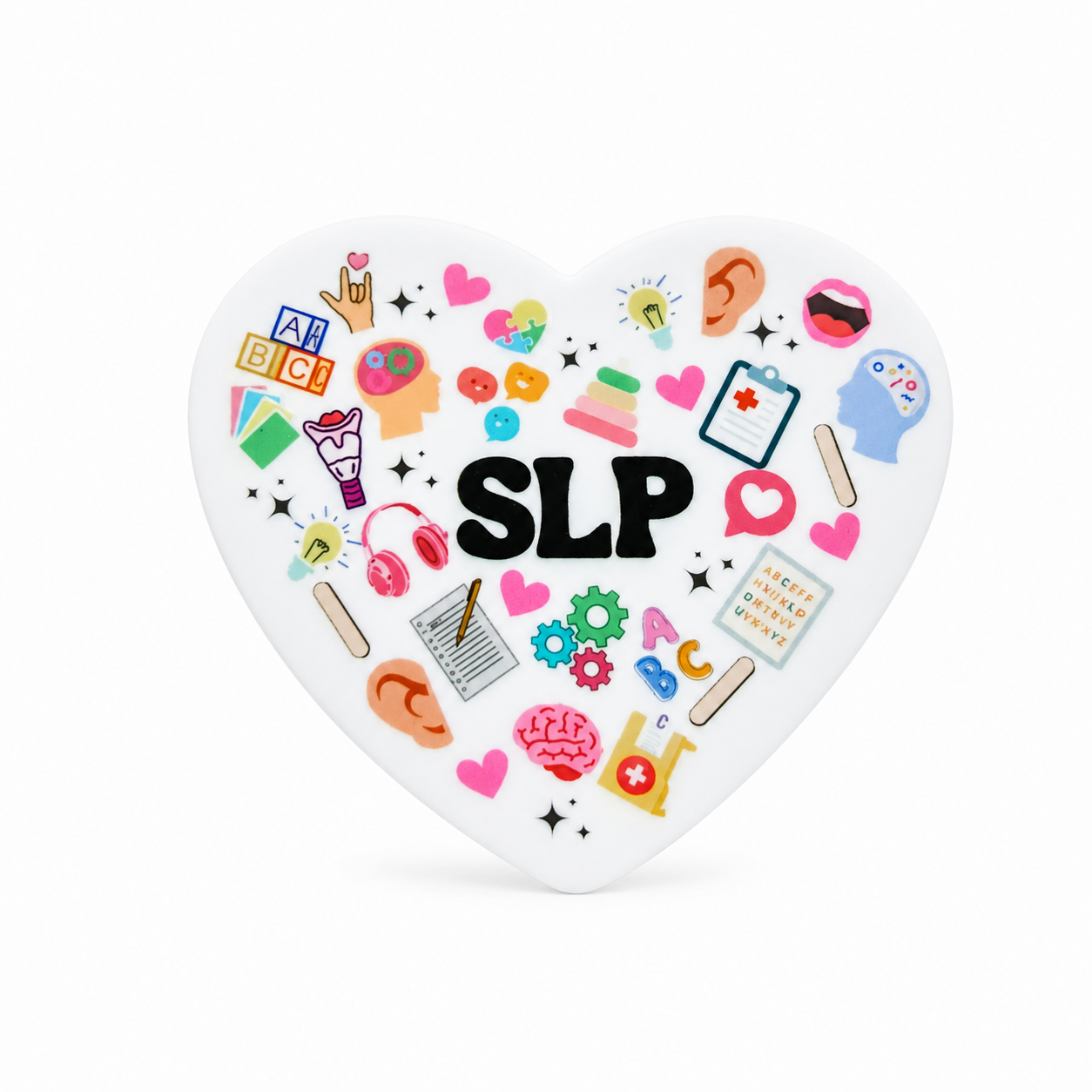 SLP - Speech Language | Plastic Add-On - BadgeSmith