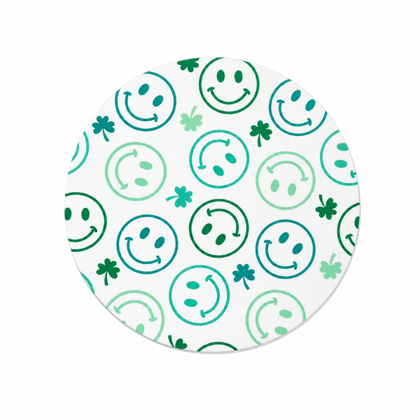 Smile Shamrock | Hard Board Add-On - BadgeSmith