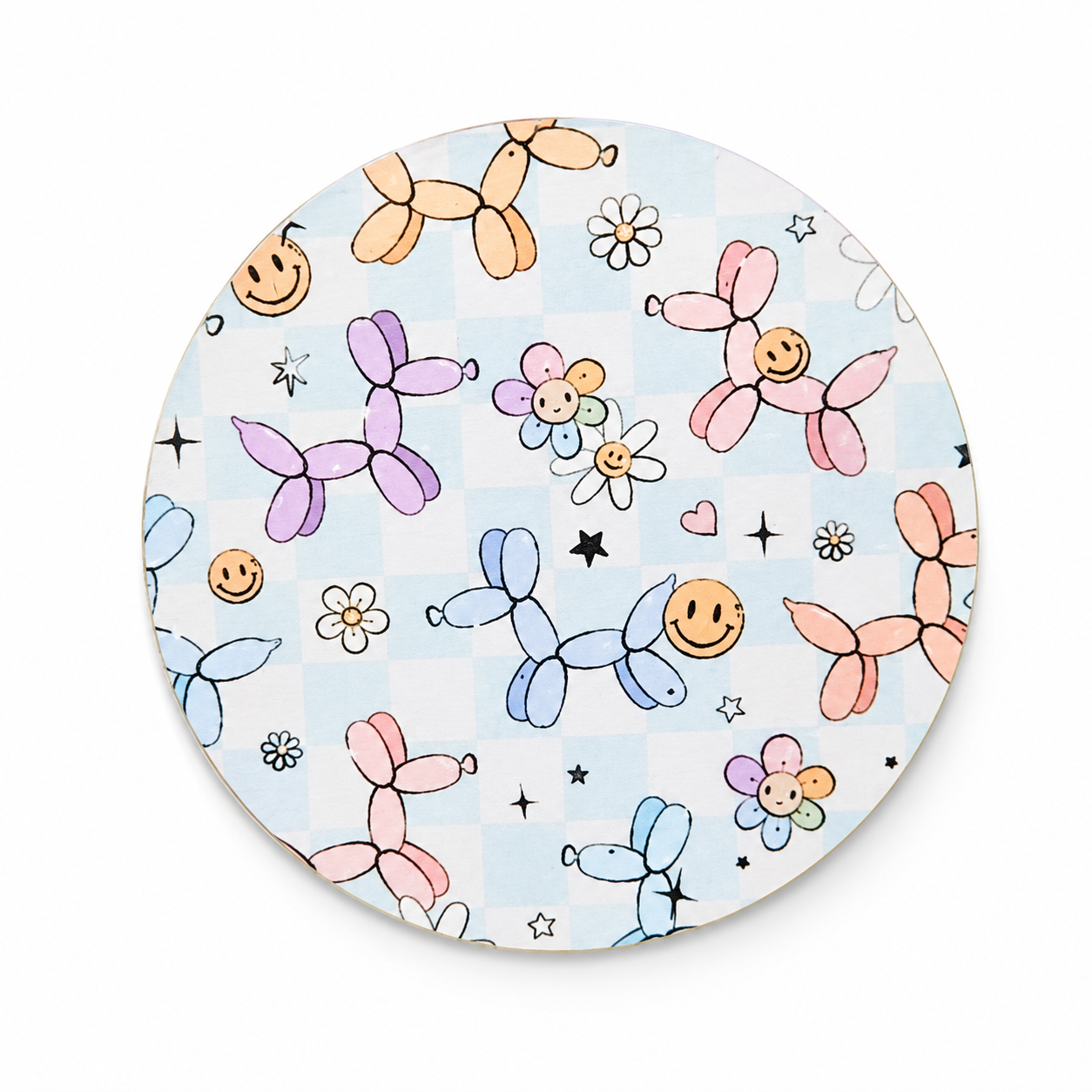 Smiley Balloon Dog | Hard Board Add-On - BadgeSmith
