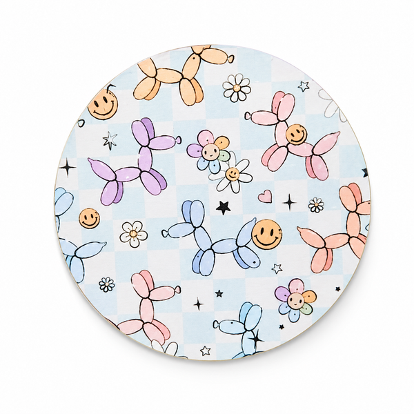 Smiley Balloon Dog | Hard Board Add-On - BadgeSmith