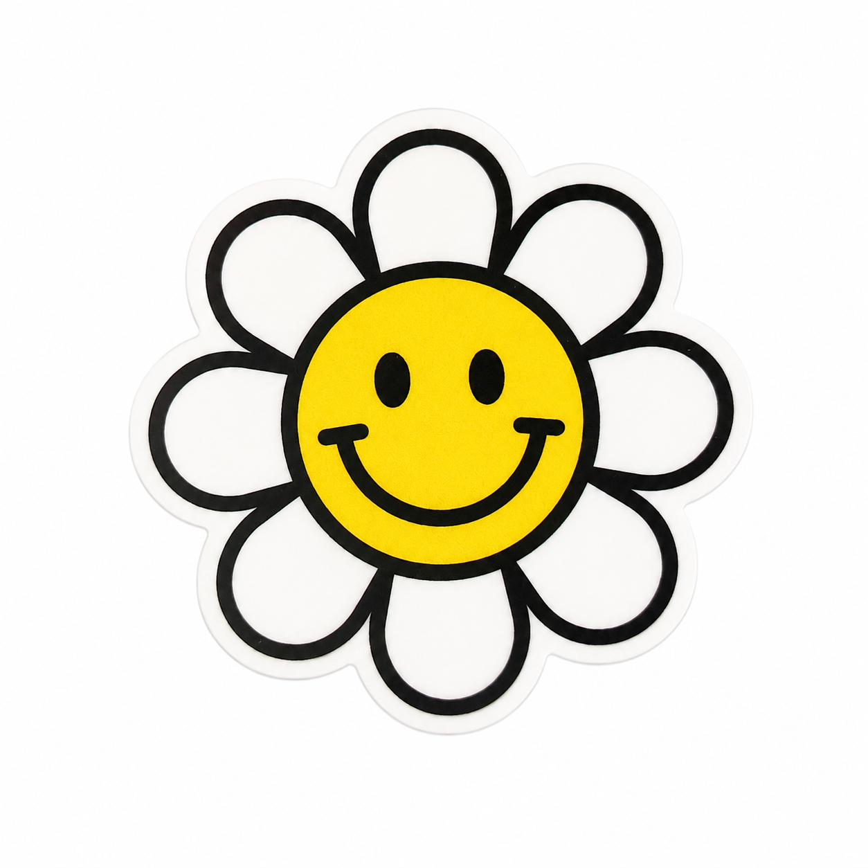 Smiley Daisy | Plastic Add-On - BadgeSmith
