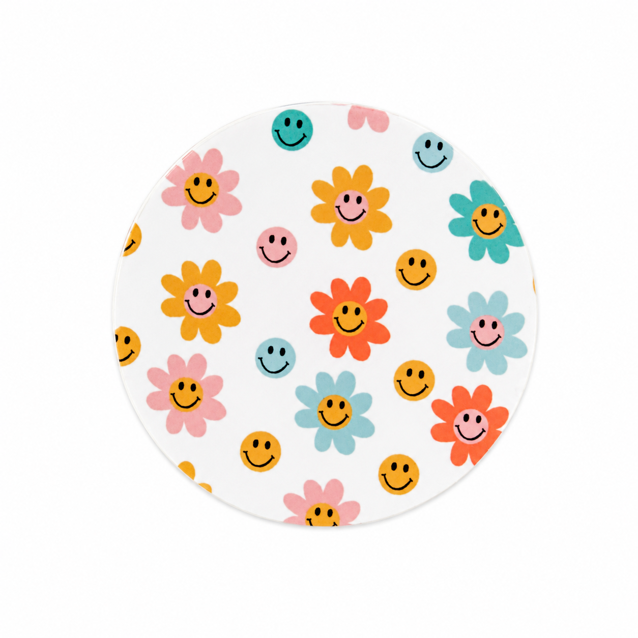 Smiley Flowers | Hard Board Add-On - BadgeSmith