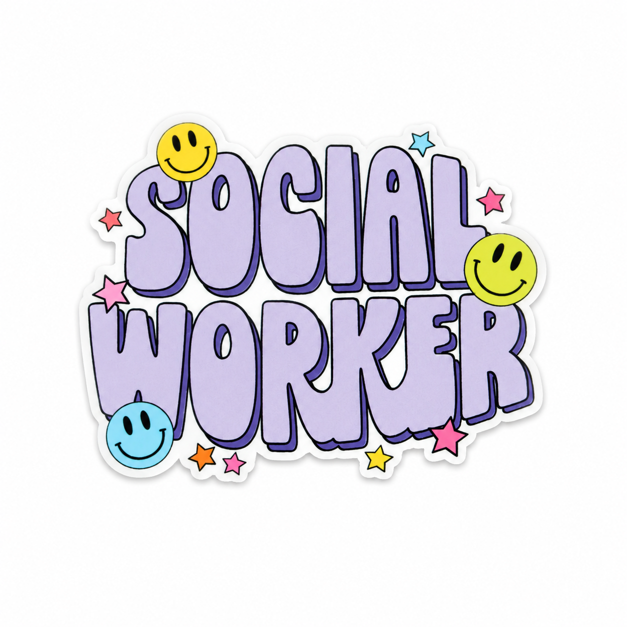 Social Worker | Plastic Add-On - BadgeSmith