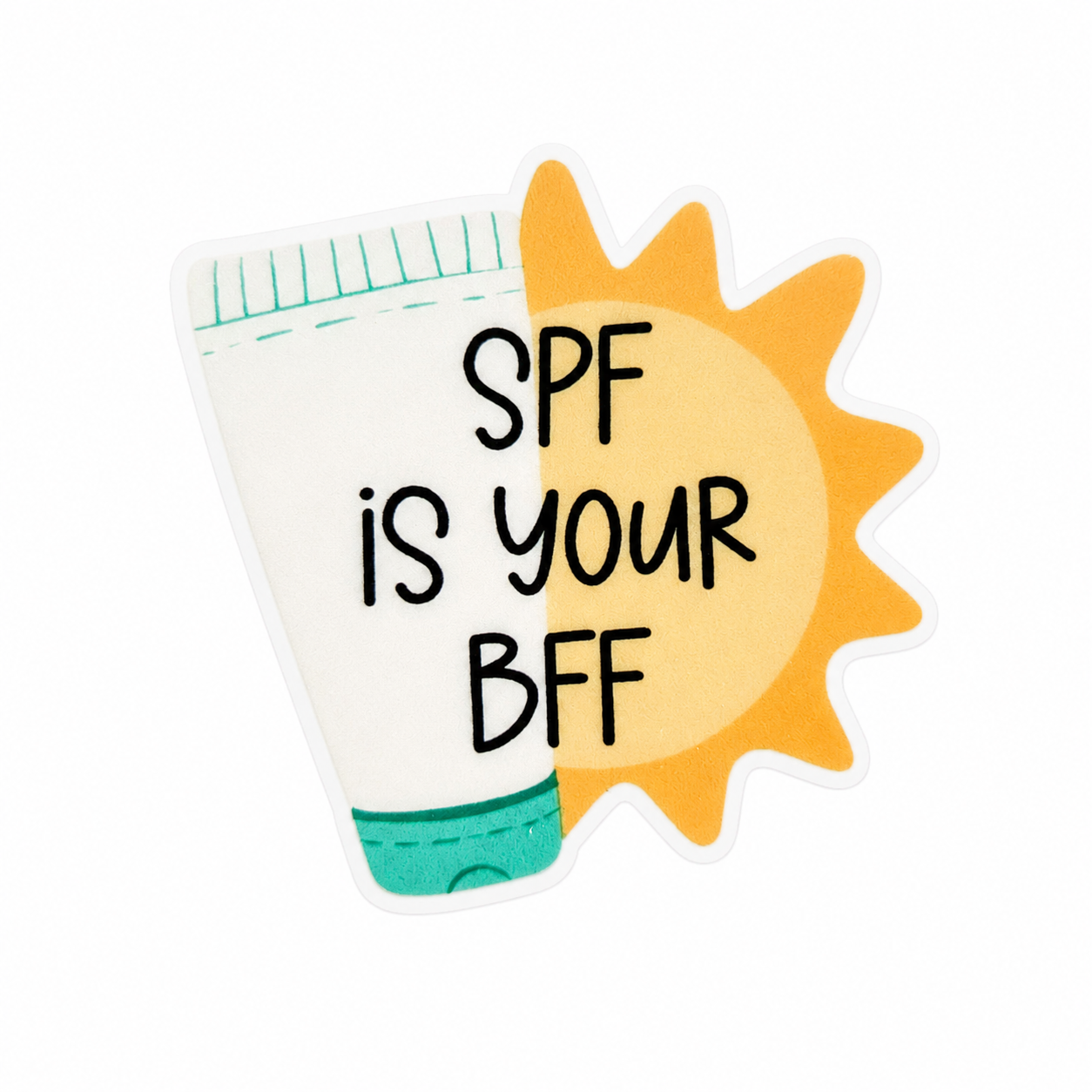 SPF if your BFF | Plastic Add-On - BadgeSmith