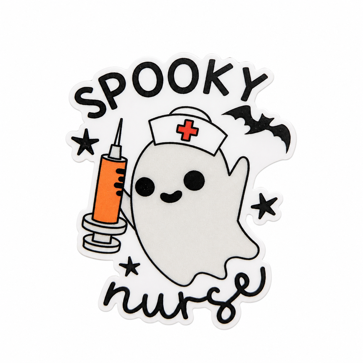 Spooky Nurse | Plastic Add-On - BadgeSmith