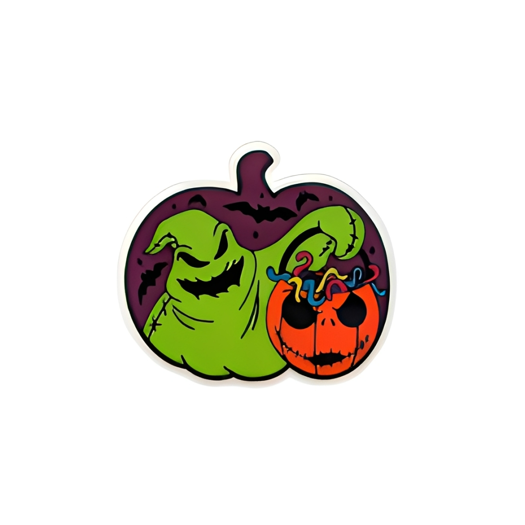 Spooky Pumpkin Monster Boogie | Plastic Add-On - BadgeSmith