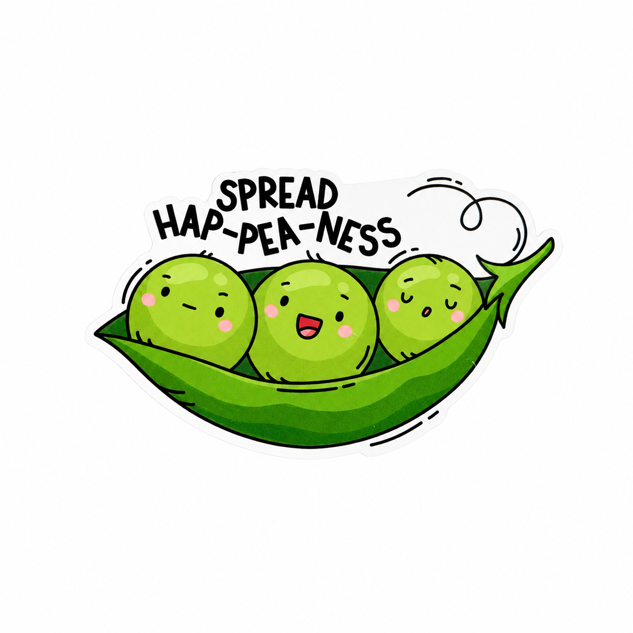 Spread Hap-PEA-ness | Plastic Add-On - BadgeSmith