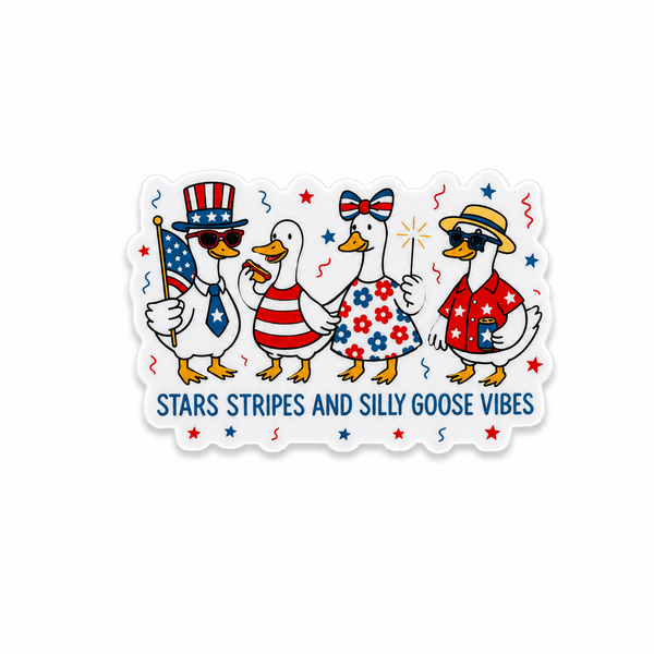 Stars Stripes and Silly Goose | ID Badge Charm - BadgeSmith