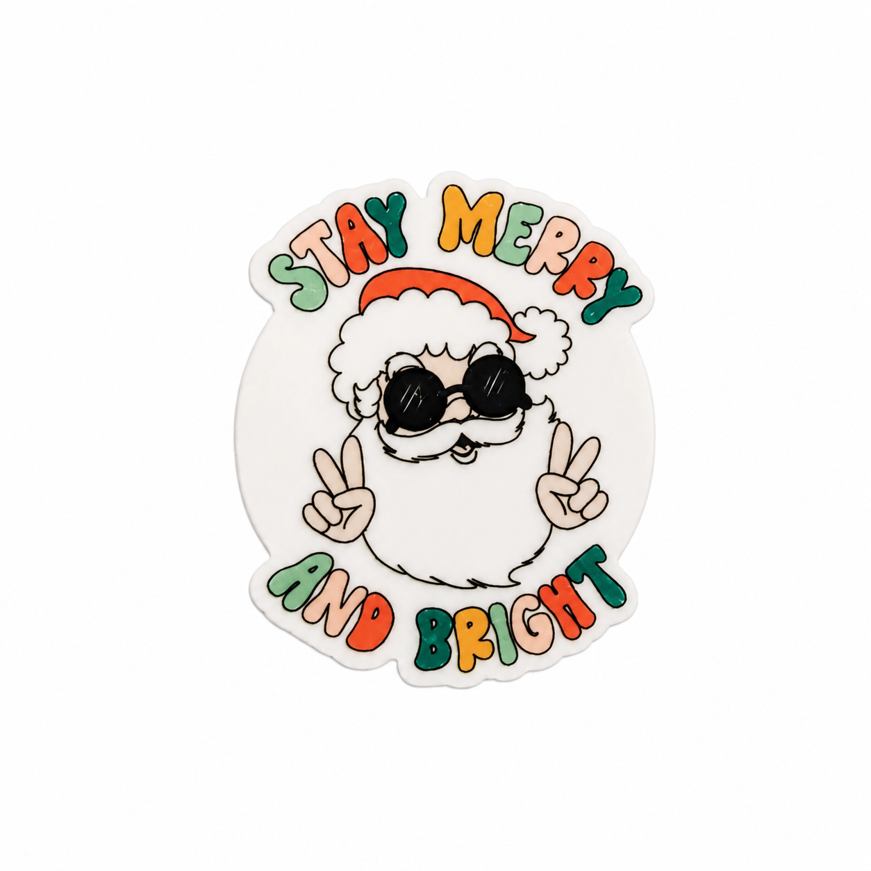Stay Merry and Bright | Plastic Add-On - BadgeSmith