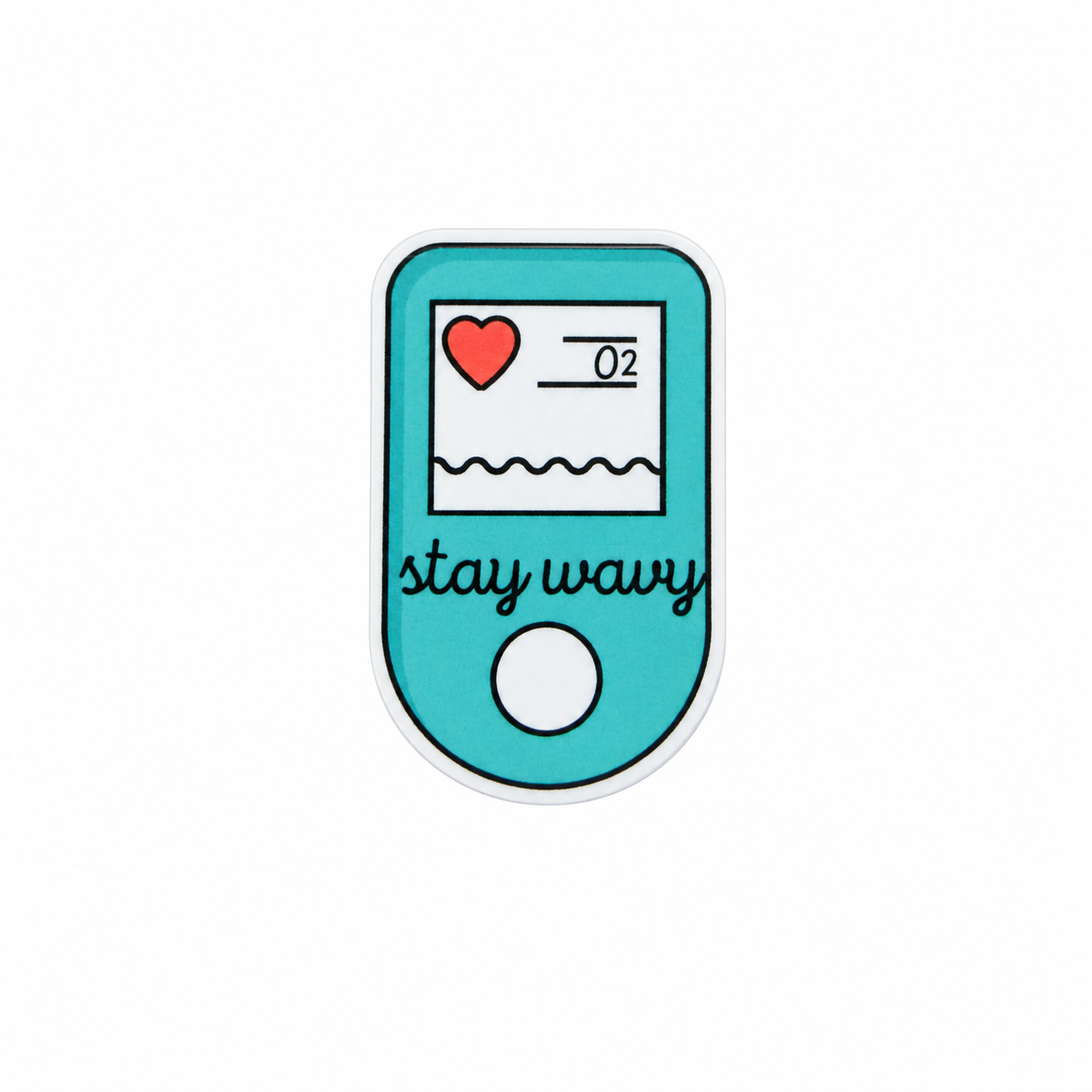 Stay Wavy | Plastic Add-On - BadgeSmith
