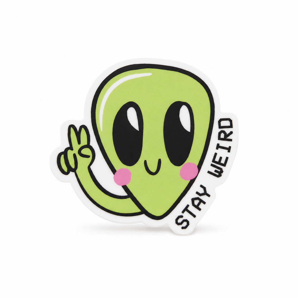 Stay Weird | Plastic Add-On - BadgeSmith