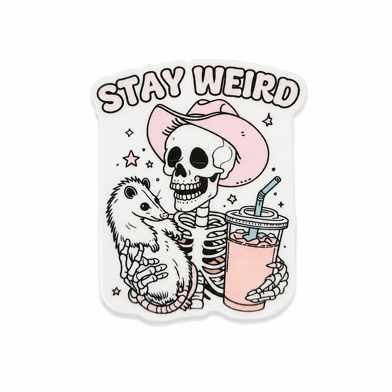 Stay Weird | Plastic Add-On - BadgeSmith