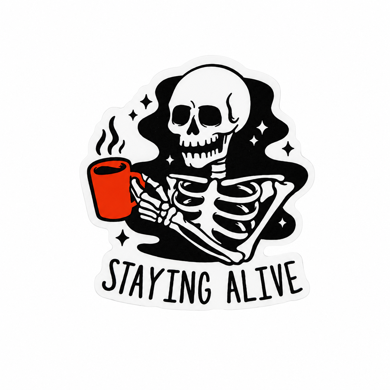 Staying Alive | Plastic Add-On - BadgeSmith