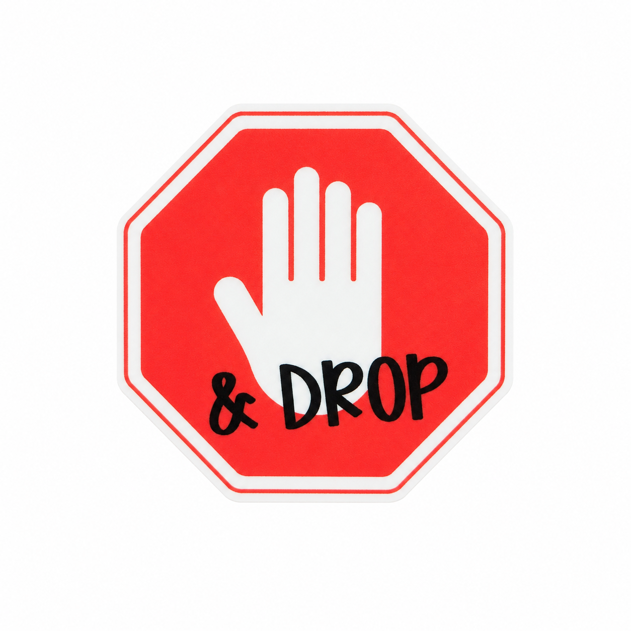 Stop & Drop | Plastic Add-On - BadgeSmith
